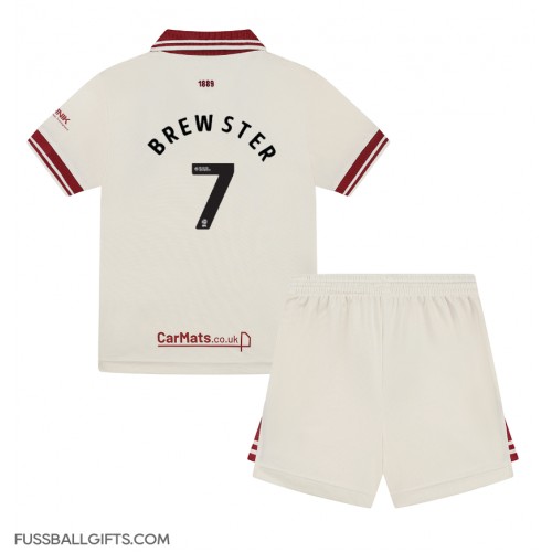 Sheffield United Rhian Brewster #7 Fußballbekleidung 3rd trikot Kinder 2024-25 Kurzarm (+ kurze hosen)